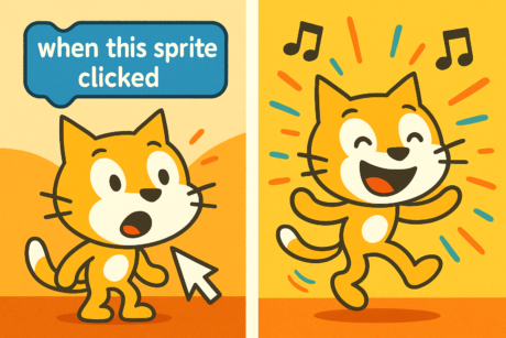 Contoh Sederhana Event di Scratch