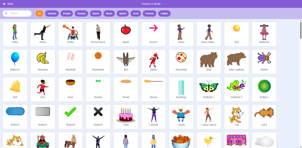 Jenis-Jenis Sprite di Scratch